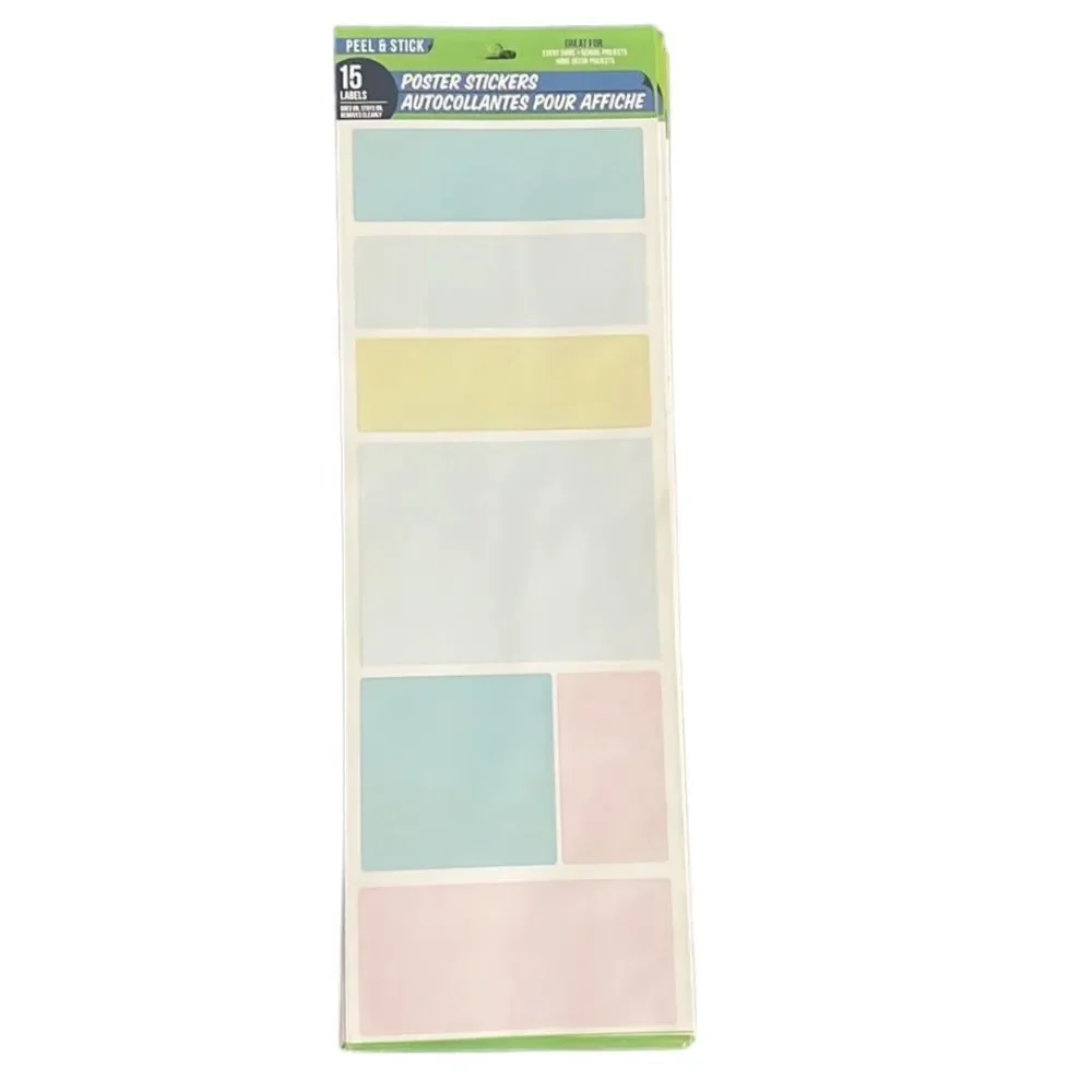 Peel and Stick poster labels By Green Brier Lot of 4 NEW